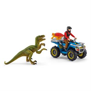 Schleich Dinosaurs Quad Escape from Velociraptor 41466